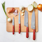 14 Piece Red Knife Block Set