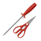 14 Piece Red Knife Block Set