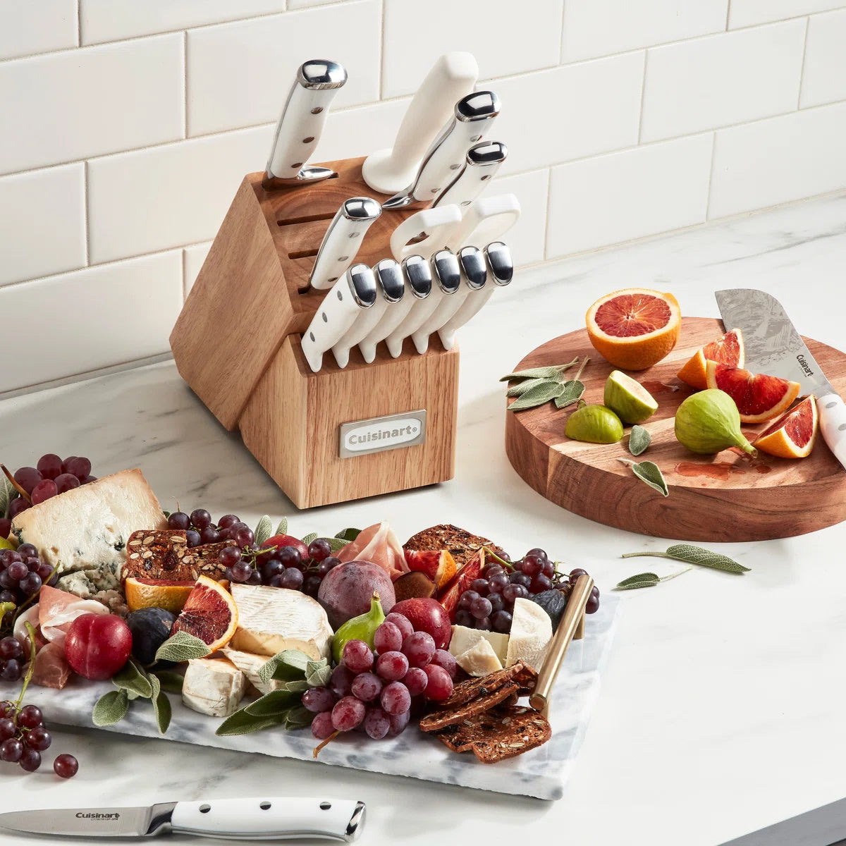 Cuisinart 15-Pc Stainless Steel Knife Block Set