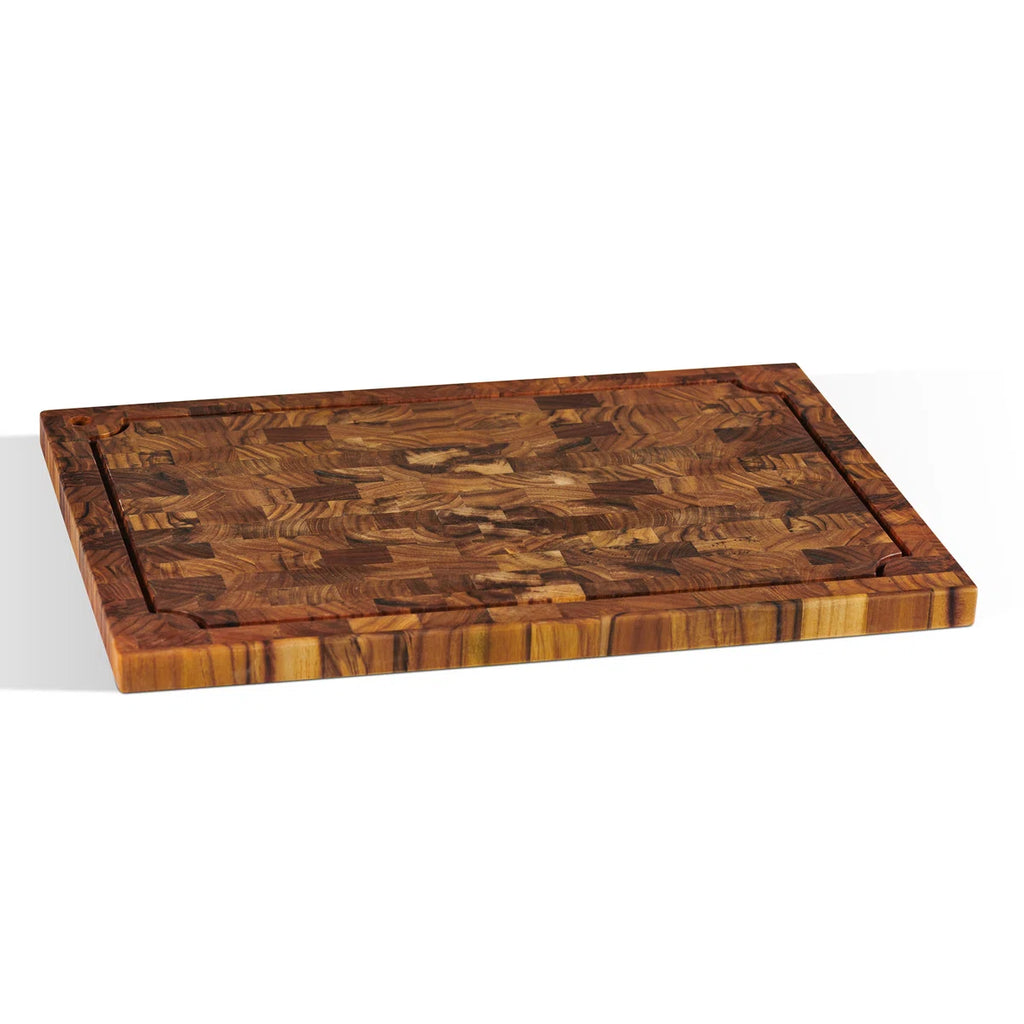 Rectangular Teak Cutting Board with Juice Groove