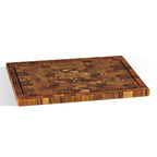 Rectangular Teak Cutting Board with Juice Groove