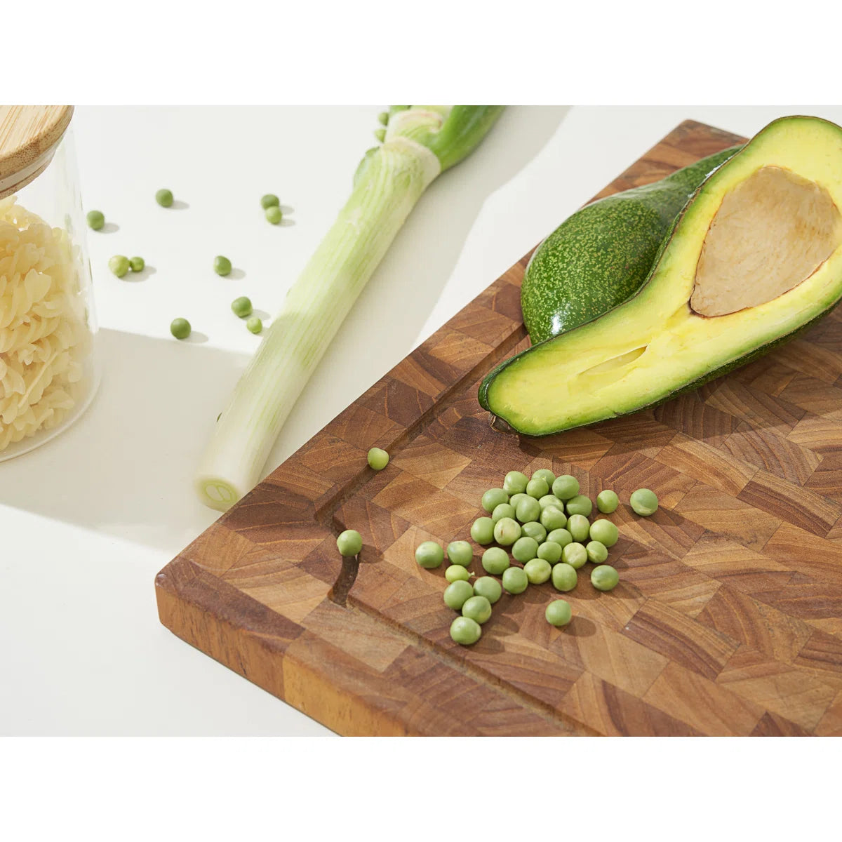 Rectangular Teak Cutting Board with Juice Groove