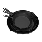 Hastings Home 3 Non Stick Cast Iron Skillet Frying Pans