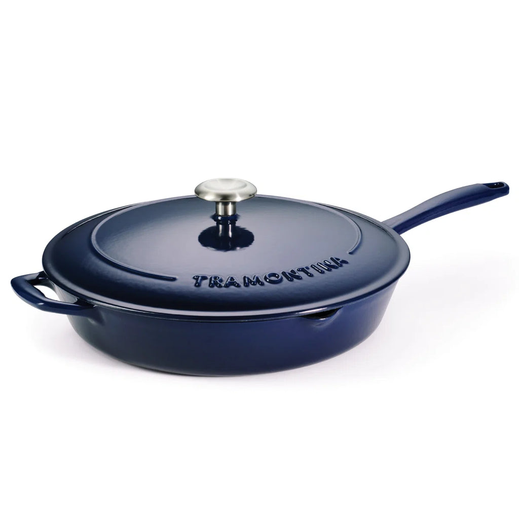 Tramontina Bestow Enameled Cast Iron Covered Skillet